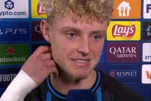 布鲁日后卫：亚马尔是我遇到最强对手之一 与巴萨战平没啥可抱怨